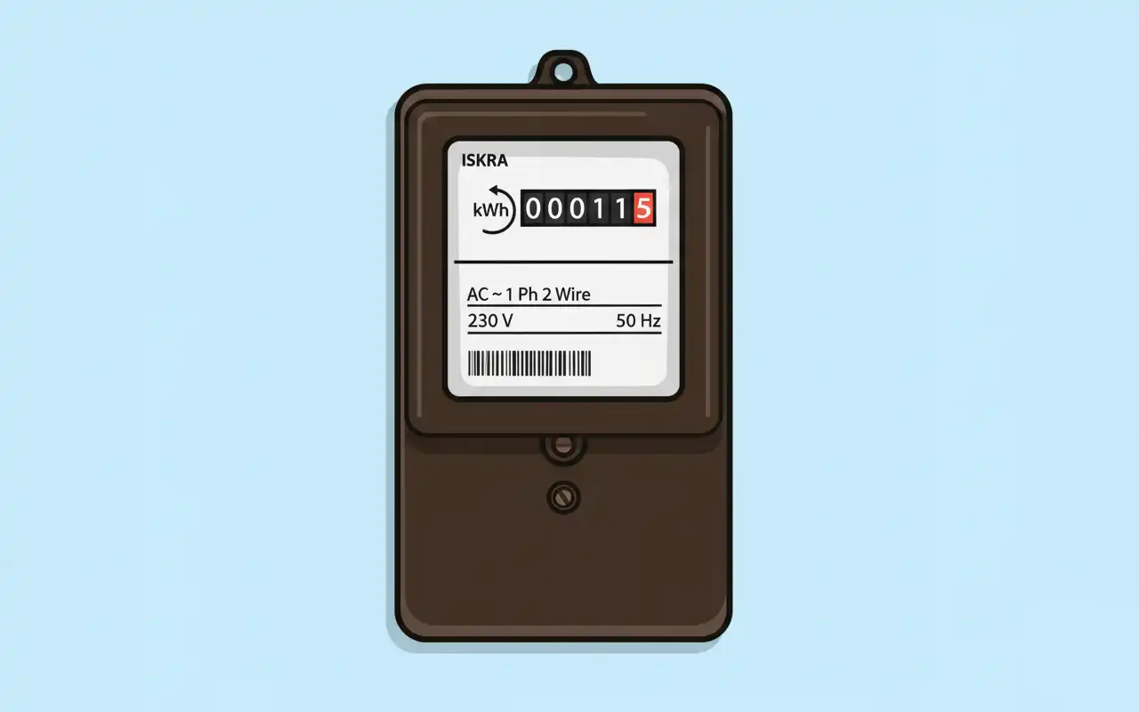 24-hour analogue meter